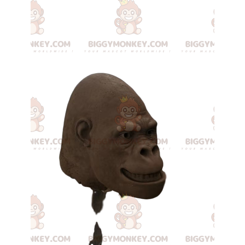 Cabeza de disfraz de mascota de gorila marrón BIGGYMONKEY™. Cabeza de disfraz de mascota de gorila marrón BIGGYMONKEY™.