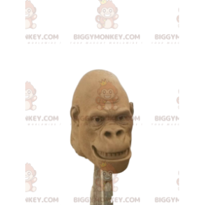 Καφέ γορίλα BIGGYMONKEY™ κοστουμιού μασκότ. Κεφάλι στολής