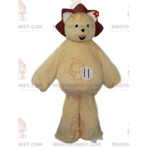 Maskotka BIGGYMONKEY™ uśmiechniętego niedźwiadka z koroną i