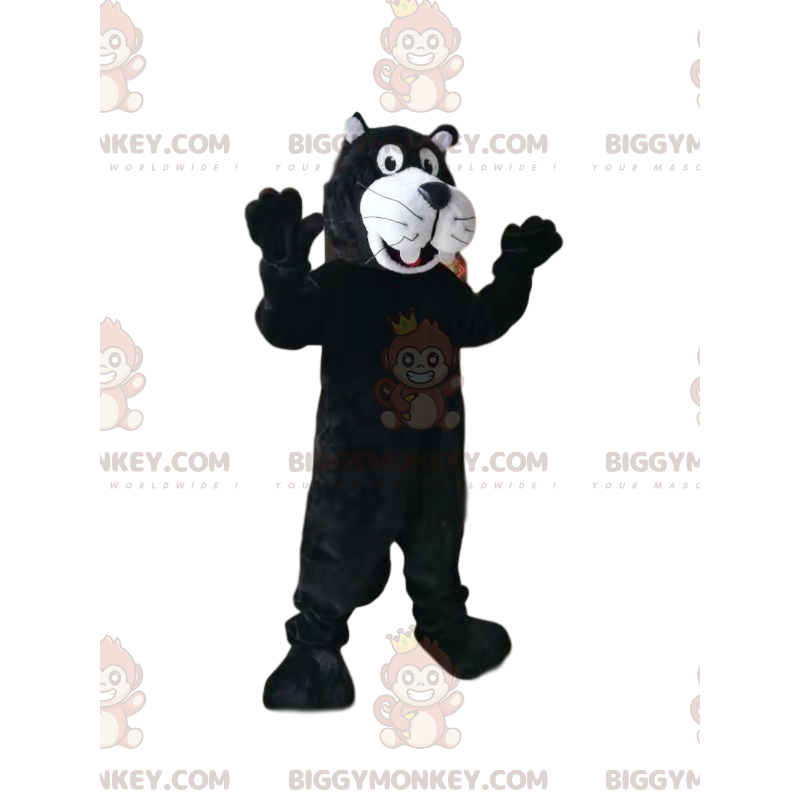 Disfraz de mascota Pantera Blanca y Negra BIGGYMONKEY™. disfraz Disfraz de mascota Pantera Blanca y Negra BIGGYMONKEY™. disfraz
