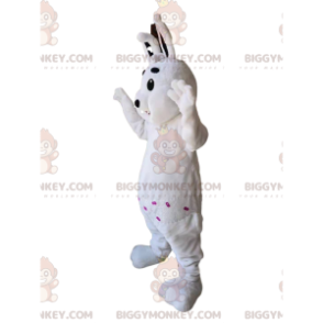 Στολή μασκότ White Rabbit BIGGYMONKEY™. Στολή Λευκού Κουνελιού