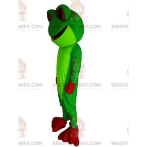 Neon green frog model with red eyes and paws – Biggymonkey.com