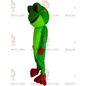 Neon green frog model with red eyes and paws – Biggymonkey.com