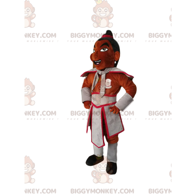 BIGGYMONKEY™ karaktärsmaskotdräkt med traditionell outfit - BIGGYMONKEY™ karaktärsmaskotdräkt med traditionell outfit -