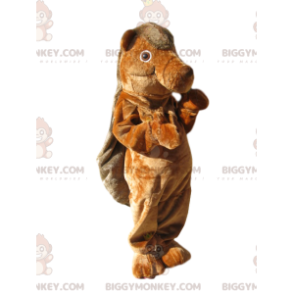 BIGGYMONKEY™ Ruskea Majavan maskottiasu. majavan puku -