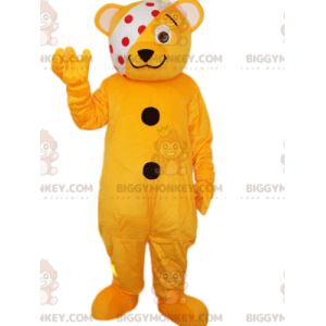 Fantasia de mascote BIGGYMONKEY™ Urso Laranja Laranja com