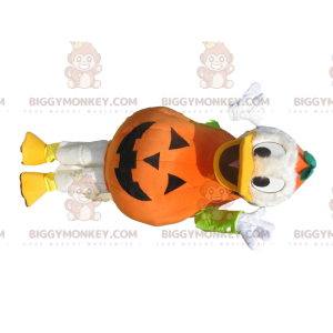 Donald's BIGGYMONKEY™ Mascot Costume with Pumpkin Outfit -