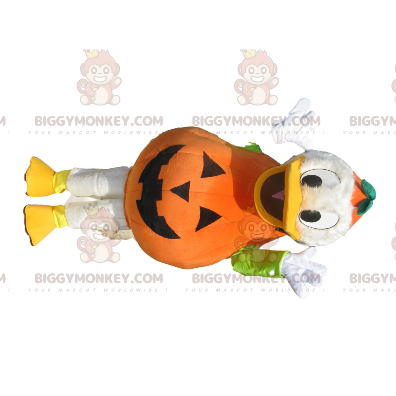 Donald's BIGGYMONKEY™ Mascot Costume with Pumpkin Outfit -
