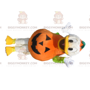 Traje de mascote Donald's BIGGYMONKEY™ com roupa de abóbora –
