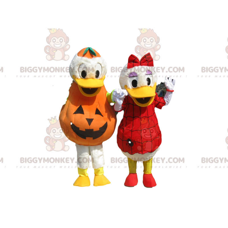 Dúo de disfraces de mascota Donald y Daisy BIGGYMONKEY™ con