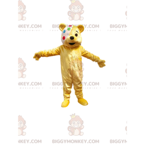 Traje de mascote BIGGYMONKEY™ Pequeno filhote amarelo com