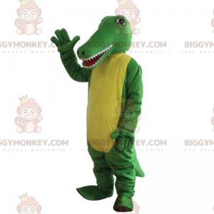 Animal BIGGYMONKEY™ maskotkostume - Tofarvet krokodille -