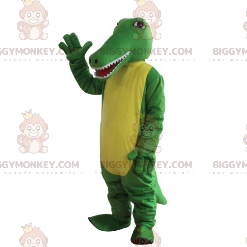 Costume de mascotte BIGGYMONKEY™ animaux - Crocodile bicolore -