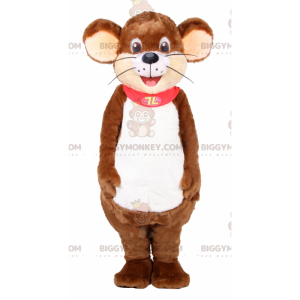Kostým maskota zvířete BIGGYMONKEY™ – myš s pláštěnkou –