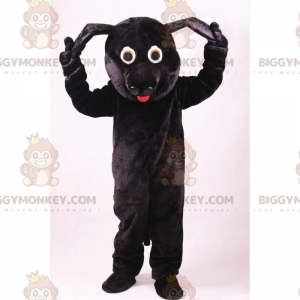BIGGYMONKEY™ mascottekostuum voor huisdieren - zwarte hond -