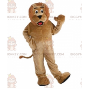 Costume mascotte BIGGYMONKEY™ leone marrone completamente