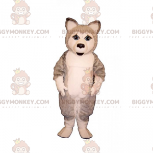 BIGGYMONKEY™ Eisschollen-Tiere-Maskottchen-Kostüm – Husky-Welpe