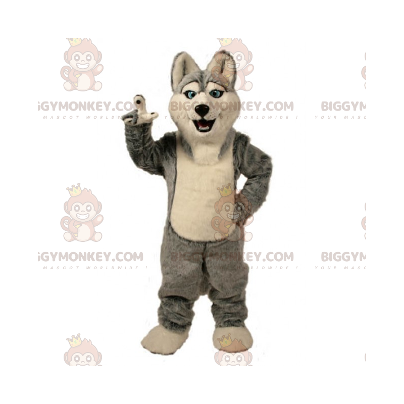 BIGGYMONKEY™ Isflak Animals Maskotdräkt - Husky - Hundmaskot - BIGGYMONKEY_014739 - BiggyMonkey.com
