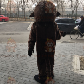 BIGGYMONKEY™ Bauernhoftier-Maskottchen-Kostüm – Büffel -