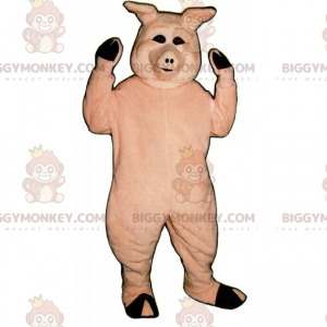 BIGGYMONKEY™ Farm Animal Mascot Costume - Smiling Pig -