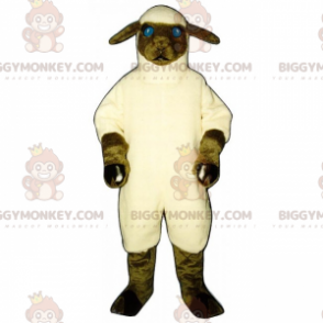 BIGGYMONKEY™ Bauernhoftier-Maskottchen-Kostüm – Schaf -