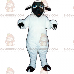 BIGGYMONKEY™ Farm Animal Mascot Costume - Black Face Sheep -