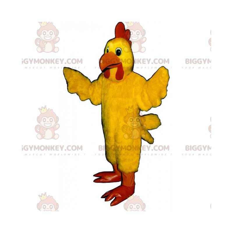 BIGGYMONKEY™ Farm Animal Mascot Costume - Yellow Hen -
