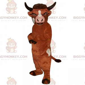 BIGGYMONKEY™ Bauernhoftier-Maskottchen-Kostüm – Bull -