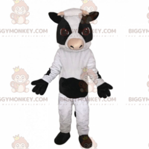 BIGGYMONKEY™ Farm Animal Mascot Costume - Cow with Little Horns