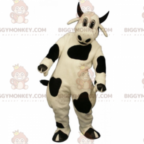 BIGGYMONKEY™ Farm Animal -maskottiasu - mustasarvimainen lehmä - Lehmän maskotit - BIGGYMONKEY_014782 - BiggyMonkey.com