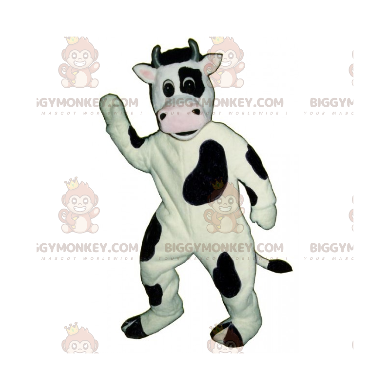 Kostium maskotki zwierząt gospodarskich BIGGYMONKEY™ — krowa z Kostium maskotki zwierząt gospodarskich BIGGYMONKEY™ — krowa z