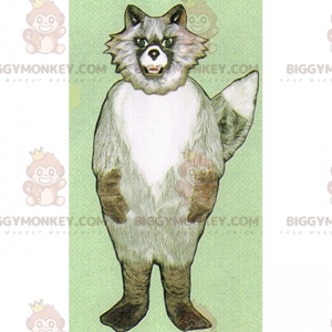 Gray Wolf BIGGYMONKEY™ Mascot Costume With Scary Look -