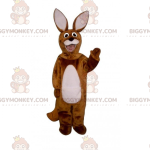 BIGGYMONKEY™ Skovdyrs maskotkostume - kanin med store ører -