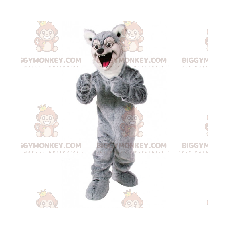 BIGGYMONKEY™ Skogsdjur Maskotdräkt - Grå varg - BiggyMonkey