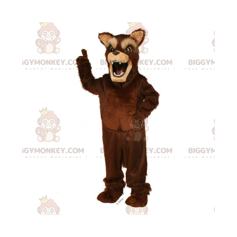 BIGGYMONKEY™ Forest Animals Mascot Costume - Brown Wolf -