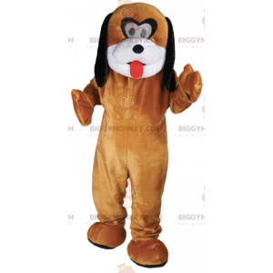 Customizable Brown White and Black Dog BIGGYMONKEY™ Mascot