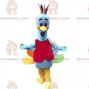 Στολή μασκότ BIGGYMONKEY™ Forest Animals - Πολύχρωμο παγώνι - Ζώα του δάσους - BIGGYMONKEY_014801 - BiggyMonkey.com