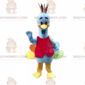 Στολή μασκότ BIGGYMONKEY™ Forest Animals - Πολύχρωμο παγώνι - Ζώα του δάσους - BIGGYMONKEY_014801 - BiggyMonkey.com