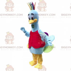 BIGGYMONKEY™ Forest Animals -maskottiasu - monivärinen riikinkukko - Metsän eläimiä - BIGGYMONKEY_014801 - BiggyMonkey.com