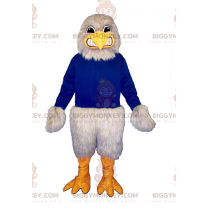 Στολή μασκότ αετού BIGGYMONKEY™ Grey Vulture Eagle ντυμένη στα