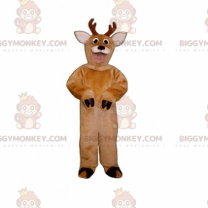 BIGGYMONKEY™ Skogsdyrmaskotkostyme - Reinsdyr med små gevir - Hjort og doe-maskoter - BIGGYMONKEY_014807 - BiggyMonkey.com