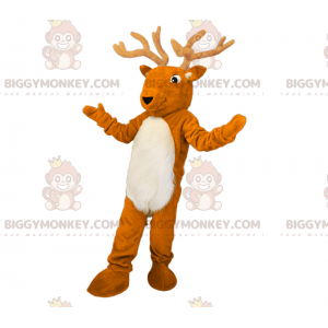 Στολή μασκότ BIGGYMONKEY™ Forest Animals - Big Antlers Reindeer - Μασκότ ελαφιών και ελαφιών - BiggyMonkey.com
