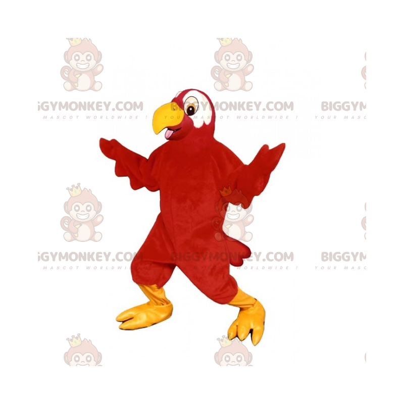 Στολή μασκότ των ζώων της ζούγκλας BIGGYMONKEY™ - Red Parrot - Ζώα της ζούγκλας - BIGGYMONKEY_014817 - BiggyMonkey.com