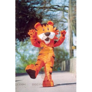 Black and White Orange Cub BIGGYMONKEY™ Mascot Costume -