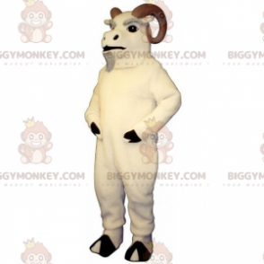BIGGYMONKEY™ maskotdrakt for fjelldyr – Vær med store horn - Kumaskot - BIGGYMONKEY_014825 - BiggyMonkey.com