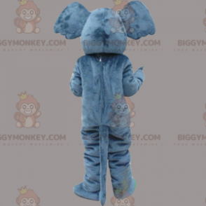 BIGGYMONKEY™ Savanna Animals Maskotdräkt - Elephanta med betar - Elefantmaskoter - BIGGYMONKEY_014833 - BiggyMonkey.com