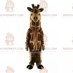BIGGYMONKEY™ Savannentier-Maskottchen-Kostüm – Giraffe -