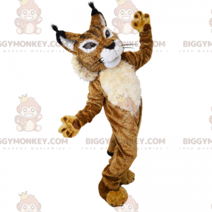 BIGGYMONKEY™ Savanna Animals Mascot Costume - Two-Tone Lynx -