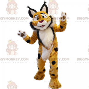 BIGGYMONKEY™ Savanna Animals Mascot Costume - Spotted Lynx –