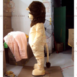 Lion BIGGYMONKEY™ maskotdräkt med brun man - Lion maskot - BIGGYMONKEY_014864 - BiggyMonkey.com